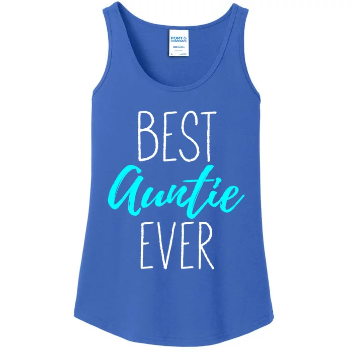 Best Auntie Ever Blessed Auntie Gift Ladies Essential Tank