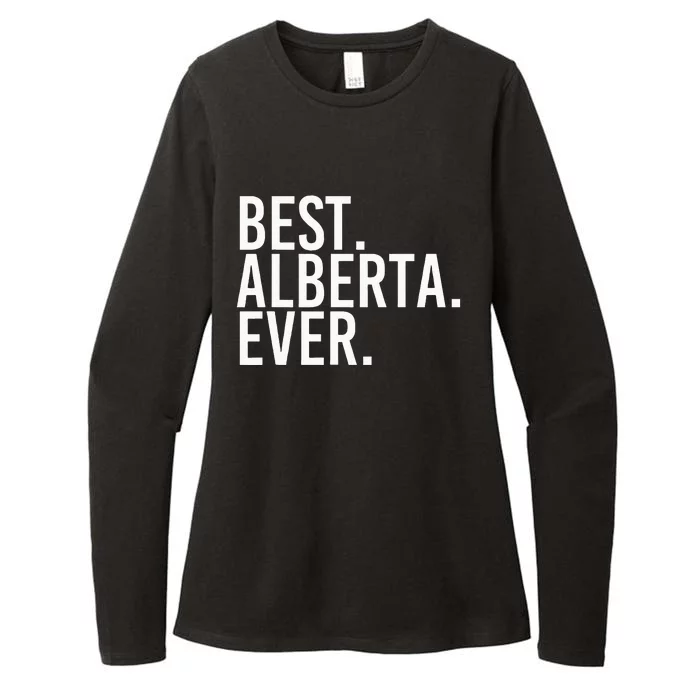 Best. Alberta. Ever. Gift Name Funny Personalized Womens CVC Long Sleeve Shirt