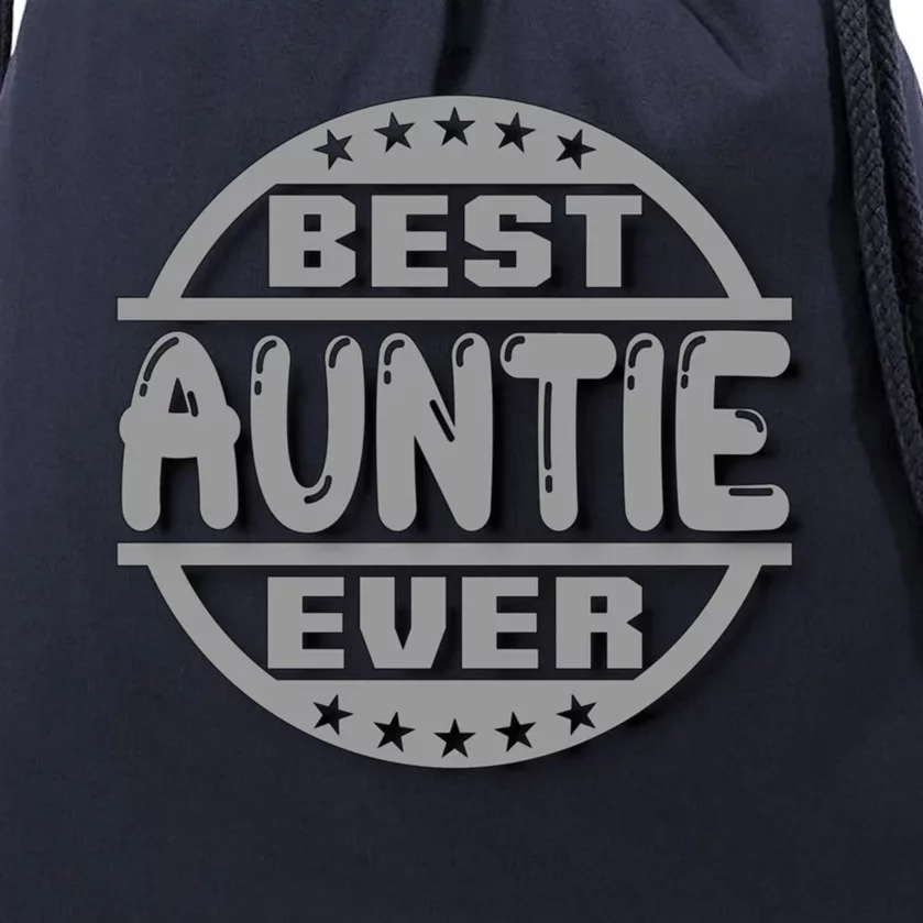 Best Auntie Ever Design Gift Drawstring Bag