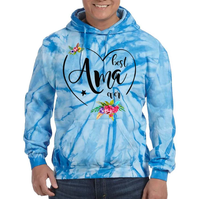 Best Ama Ever Ama Tie Dye Hoodie