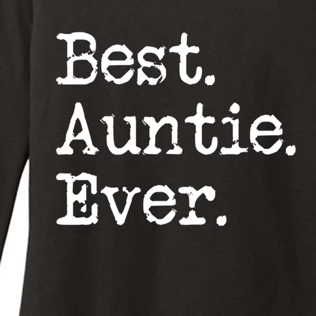 Best Auntie Ever Aunt Gift From Niece Nephew Gift Womens CVC Long Sleeve Shirt