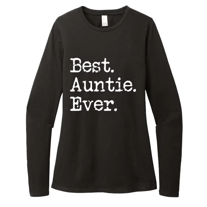 Best Auntie Ever Aunt Gift From Niece Nephew Gift Womens CVC Long Sleeve Shirt