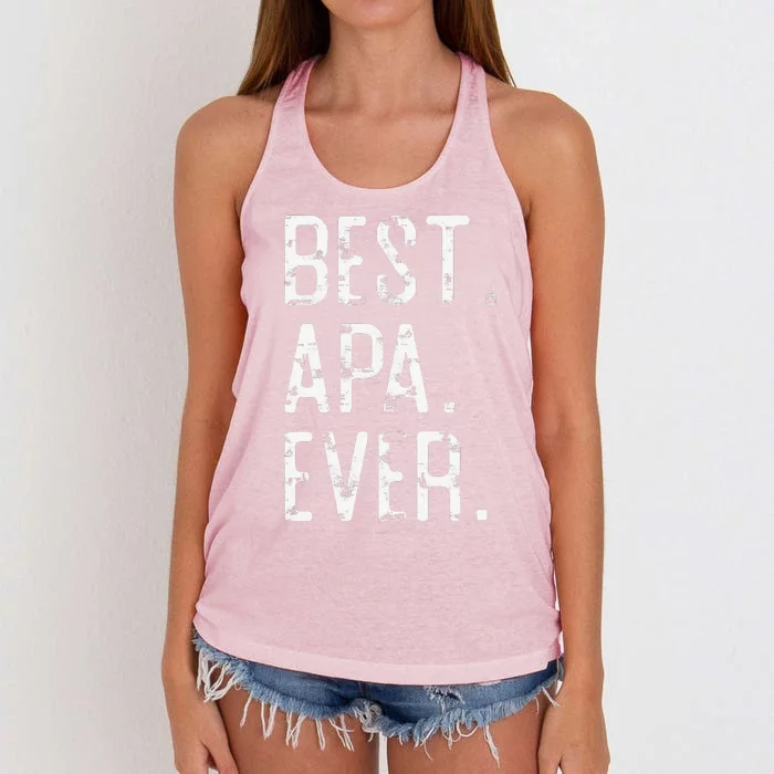 Best Apa Ever Father’s Day Gift For Apa Women's Knotted Racerback Tank