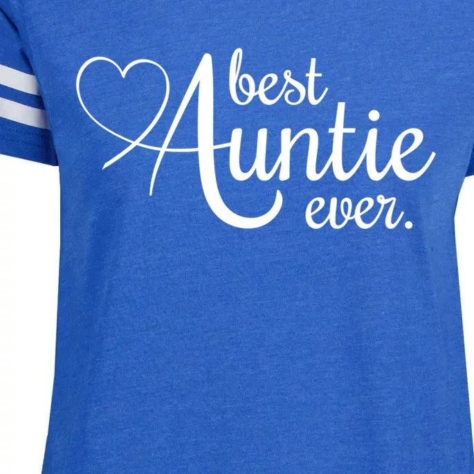 Best Auntie Ever Gift Enza Ladies Jersey Football T-Shirt