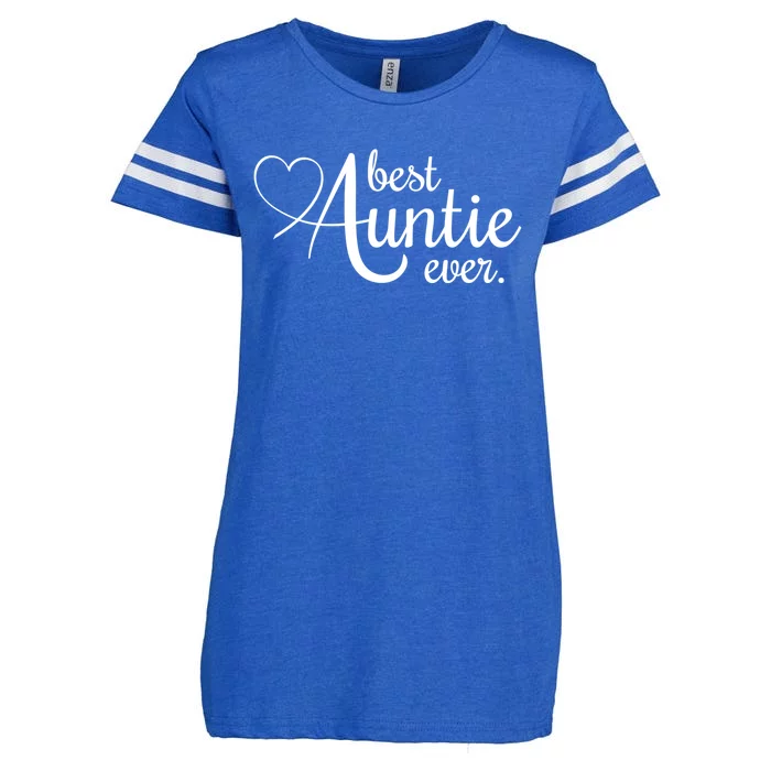 Best Auntie Ever Gift Enza Ladies Jersey Football T-Shirt