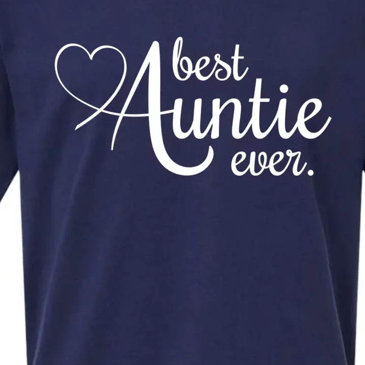 Best Auntie Ever Gift Sueded Cloud Jersey T-Shirt