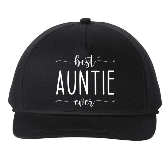 Best Auntie Ever Great Gift Snapback Five-Panel Rope Hat