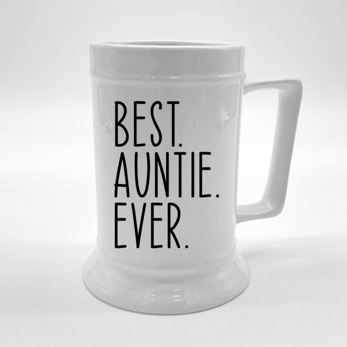 Best Auntie Ever Aunt Sister Funny Nephew Niece Meaningful Gift Front & Back Beer Stein