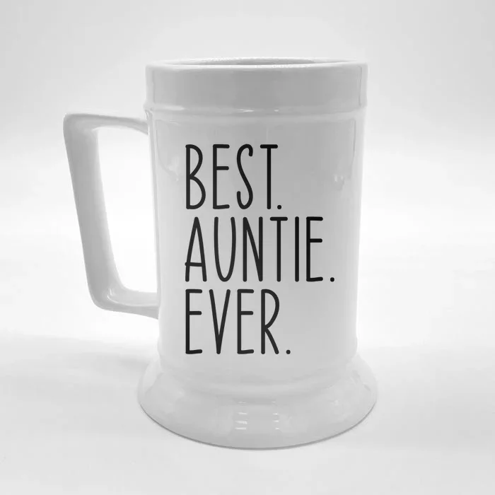 Best Auntie Ever Aunt Sister Funny Nephew Niece Meaningful Gift Front & Back Beer Stein