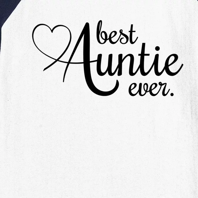 Best Auntie Ever Gift Baseball Sleeve Shirt