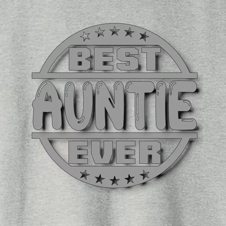 Best Auntie Ever Design Gift Women's Crop Top Tee