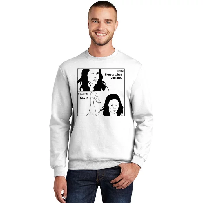 Bella And Edward The Vampire Duck Novelty Design Sweatshirt