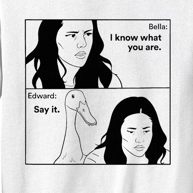 Bella And Edward The Vampire Duck Novelty Design Sweatshirt