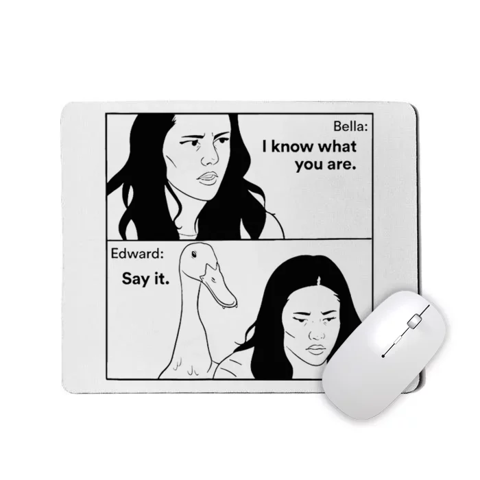 Bella And Edward The Vampire Duck Novelty Design Mousepad