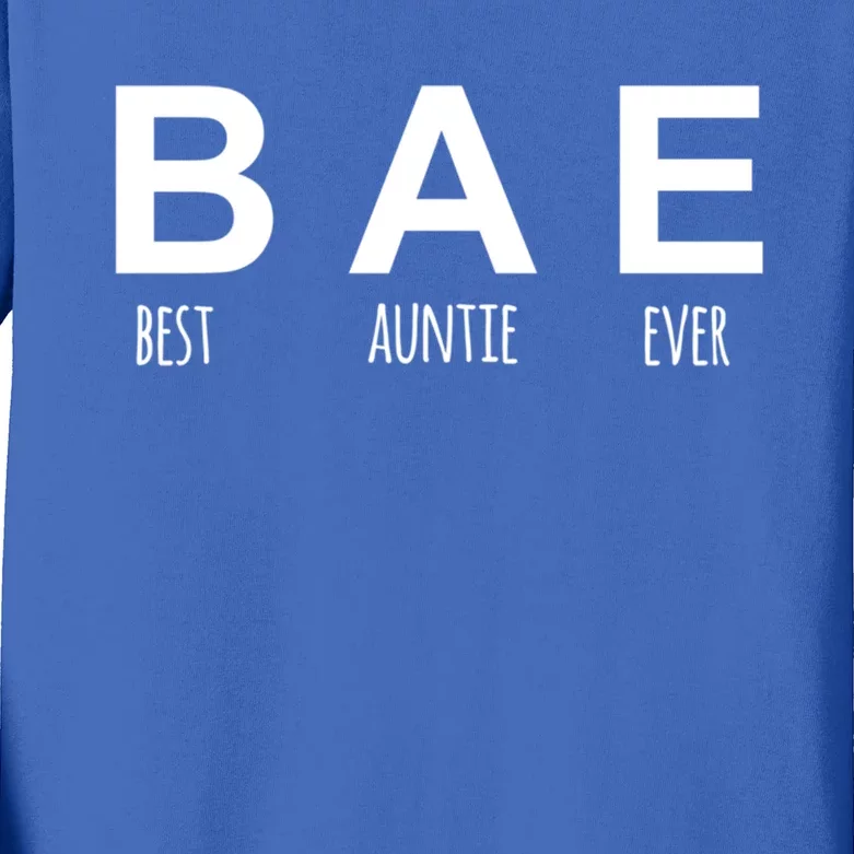 Best Auntie Ever For Ever Gift Kids Long Sleeve Shirt