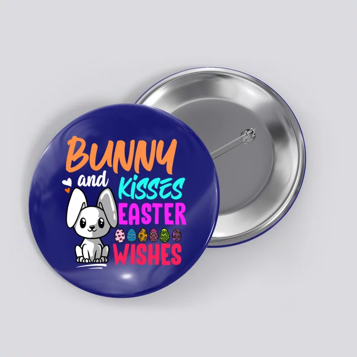 Bunny And Easter Wishes Easter Bunny Lover Gift Button