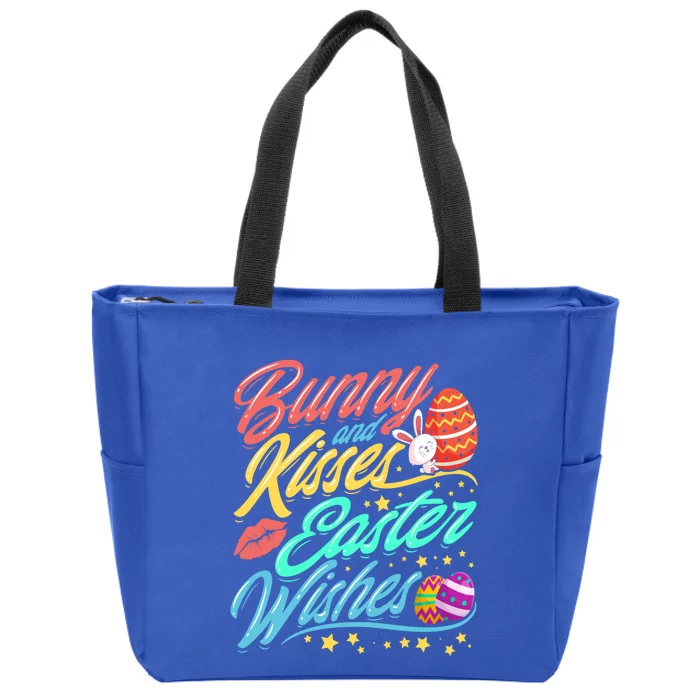 Bunny And Easter Wishes Easter Egg Gift Gift Zip Tote Bag