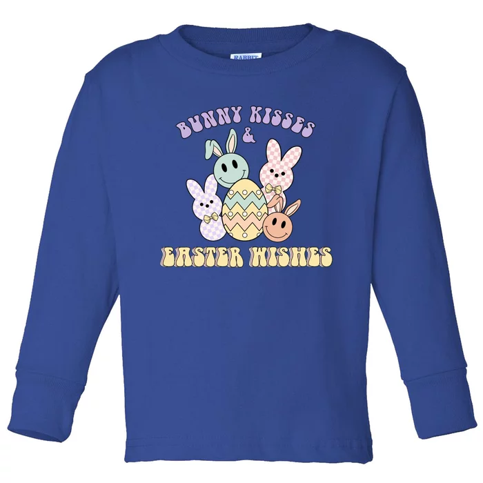 Bunny And Easter Wishes Happy Easter Rabbit Costume Cool Gift Toddler Long Sleeve Shirt