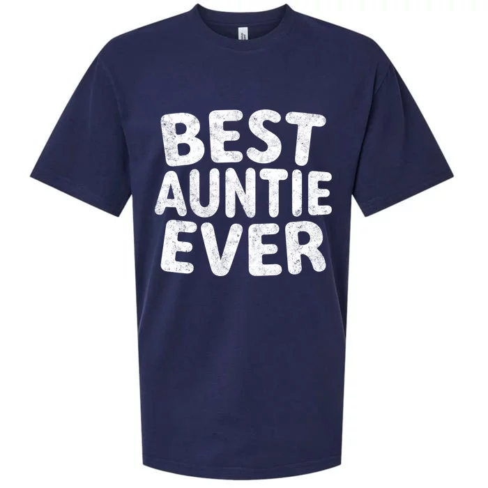 Best Auntie Ever Gift Funny Mothers Day Gift Christmas Cool Gift Sueded Cloud Jersey T-Shirt