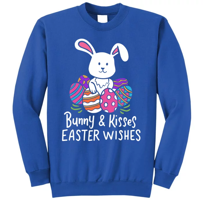 Bunny And Easter Wishes Happy Easter Rabbit Costume Funny Gift Tall Sweatshirt