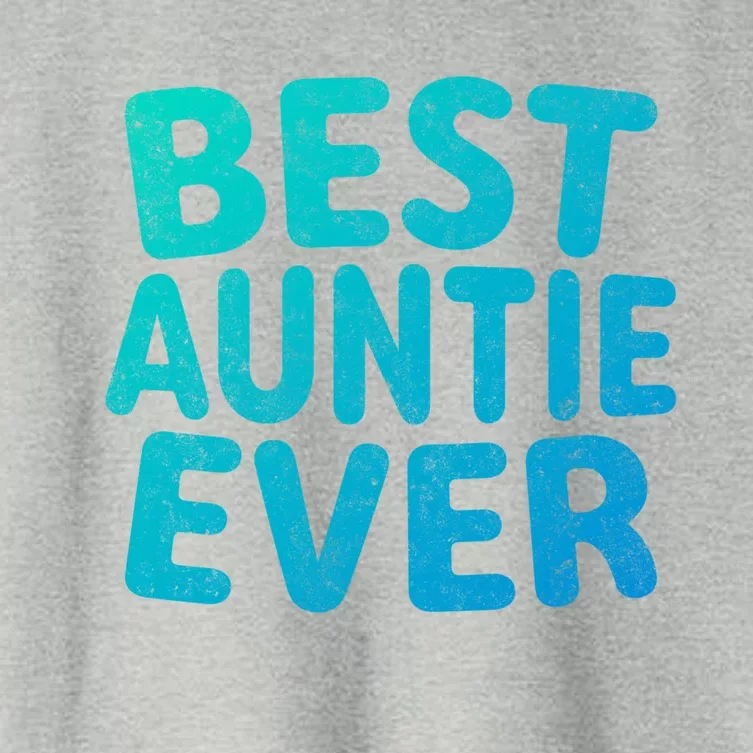 Best Auntie Ever Gift Funny Mothers Day Gift Christmas Cool Gift Women's Crop Top Tee