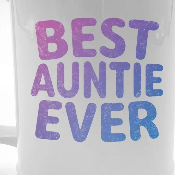 Best Auntie Ever Gift Funny Mothers Day Gift Christmas Cool Gift Front & Back Beer Stein