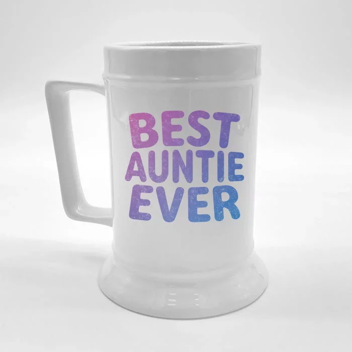 Best Auntie Ever Gift Funny Mothers Day Gift Christmas Cool Gift Front & Back Beer Stein