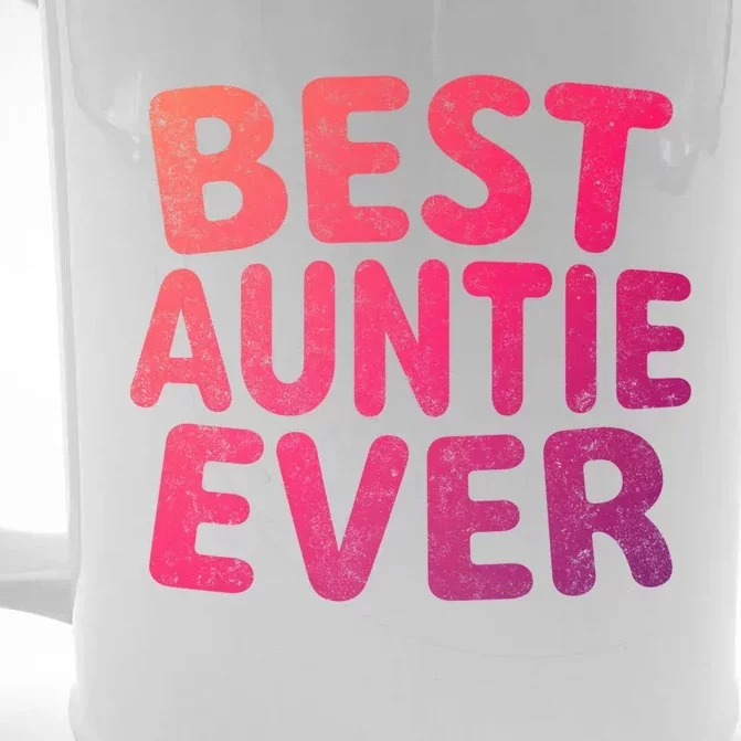 Best Auntie Ever Gift Funny Mothers Day Gift Christmas Cool Gift Front & Back Beer Stein