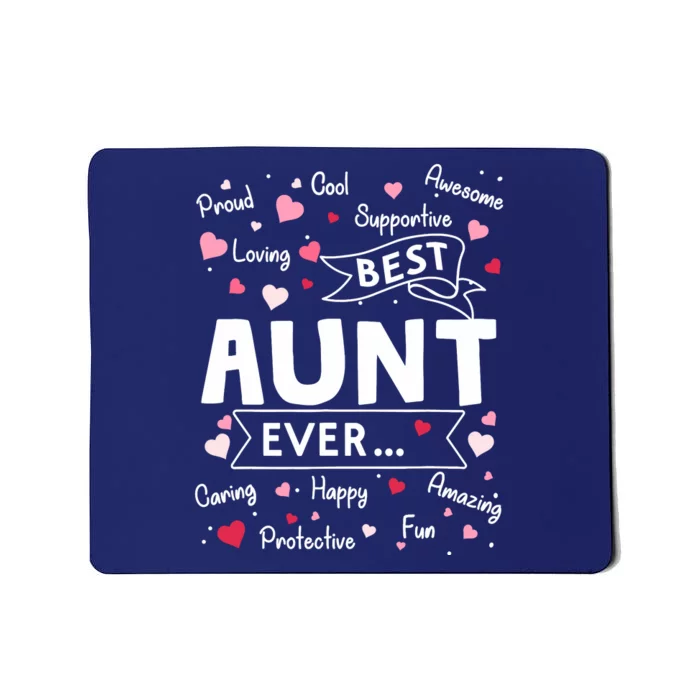 Best Aunt Ever Funny First Time Aunt Mothers Day Mousepad