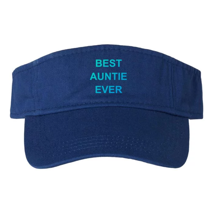 Best Auntie Ever Gift Valucap Bio-Washed Visor