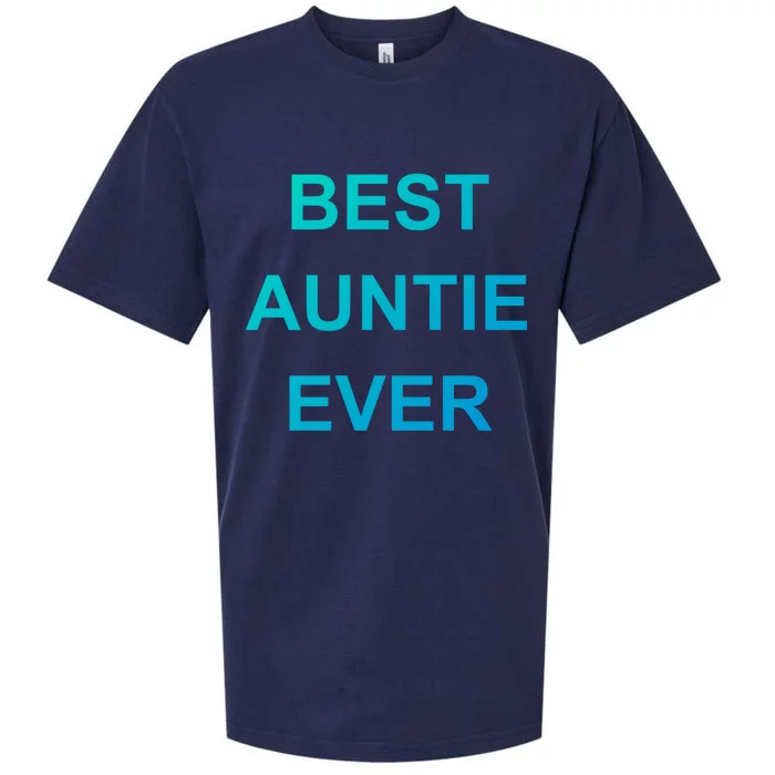 Best Auntie Ever Gift Sueded Cloud Jersey T-Shirt