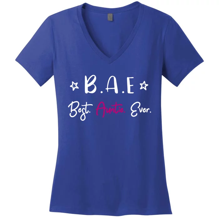 Best Auntie Ever Gift Women's V-Neck T-Shirt