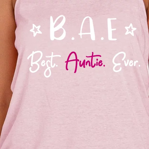 Best Auntie Ever Gift Women's Knotted Racerback Tank