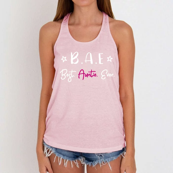 Best Auntie Ever Gift Women's Knotted Racerback Tank