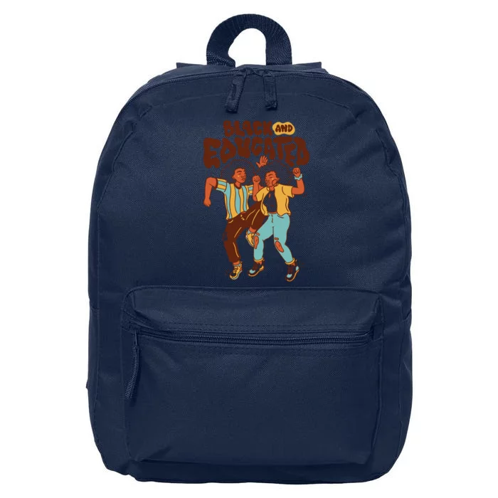 Black And Educated Retro Black History 16 in Basic Backpack