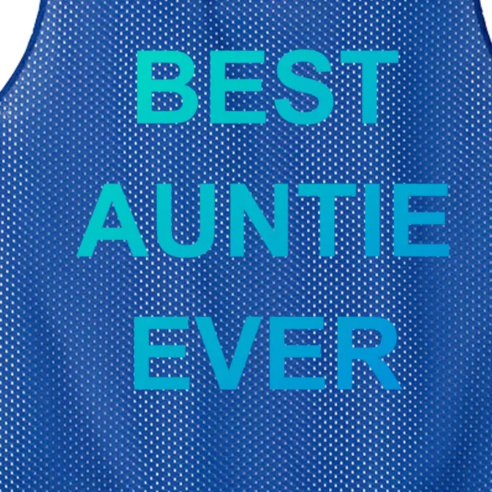 Best Auntie Ever Gift Mesh Reversible Basketball Jersey Tank