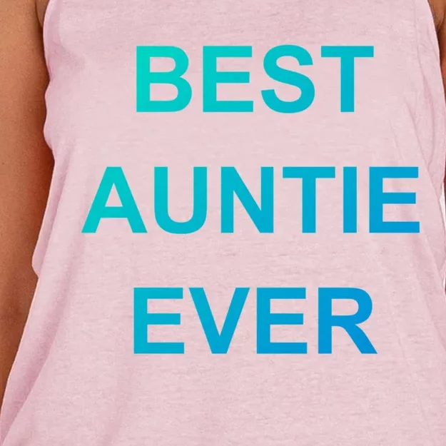 Best Auntie Ever Gift Women's Knotted Racerback Tank