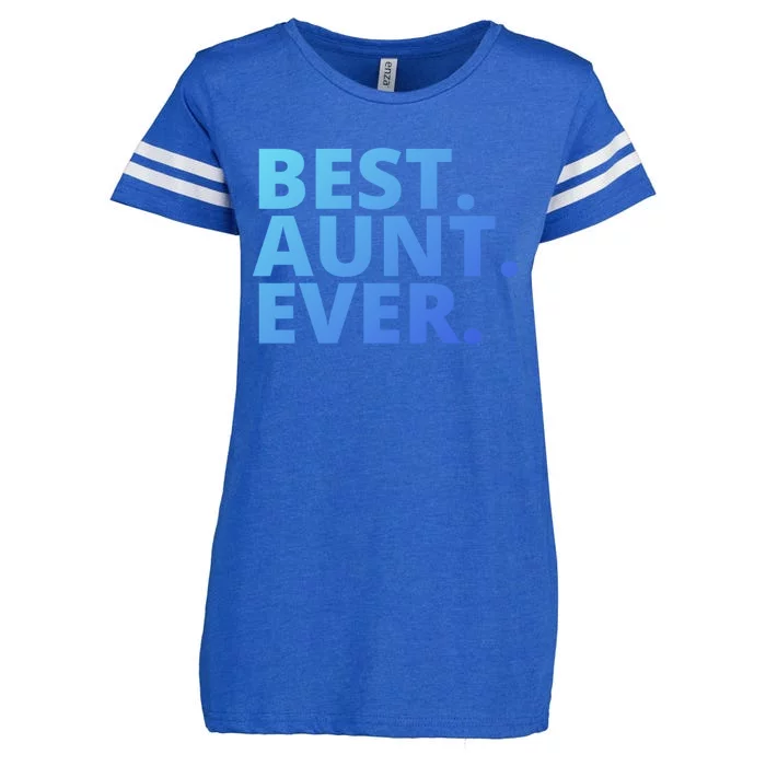 Best Aunt Ever From Niece Nephew Matching Auntie Lover Cool Gift Enza Ladies Jersey Football T-Shirt