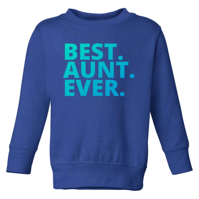 Best Aunt Ever From Niece Nephew Matching Auntie Lover Cool Gift Toddler Sweatshirt