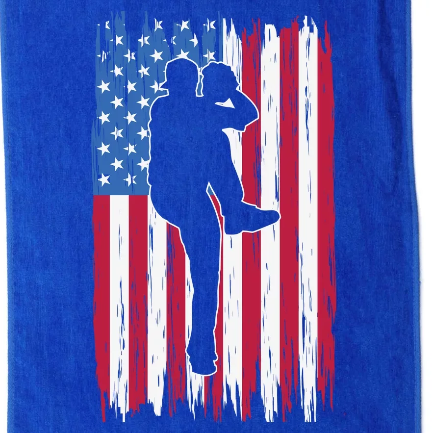 Baseball American Flag Sport Platinum Collection Golf Towel