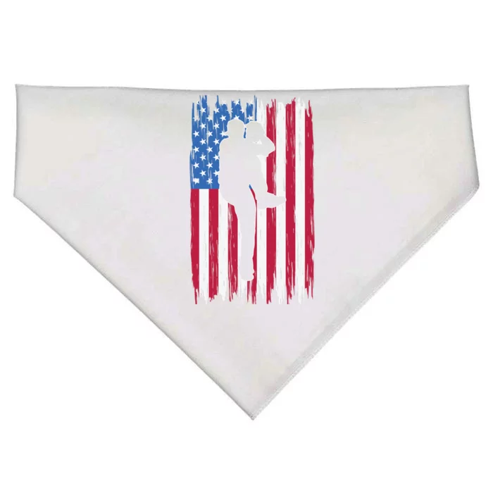 Baseball American Flag Sport USA-Made Doggie Bandana