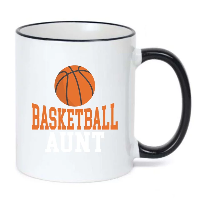 Basketball Aunt Family Sister Aunt Great Gift Black Color Changing Mug