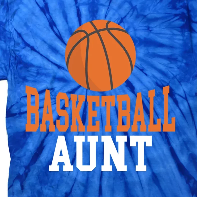 Basketball Aunt Family Sister Aunt Great Gift Tie-Dye T-Shirt