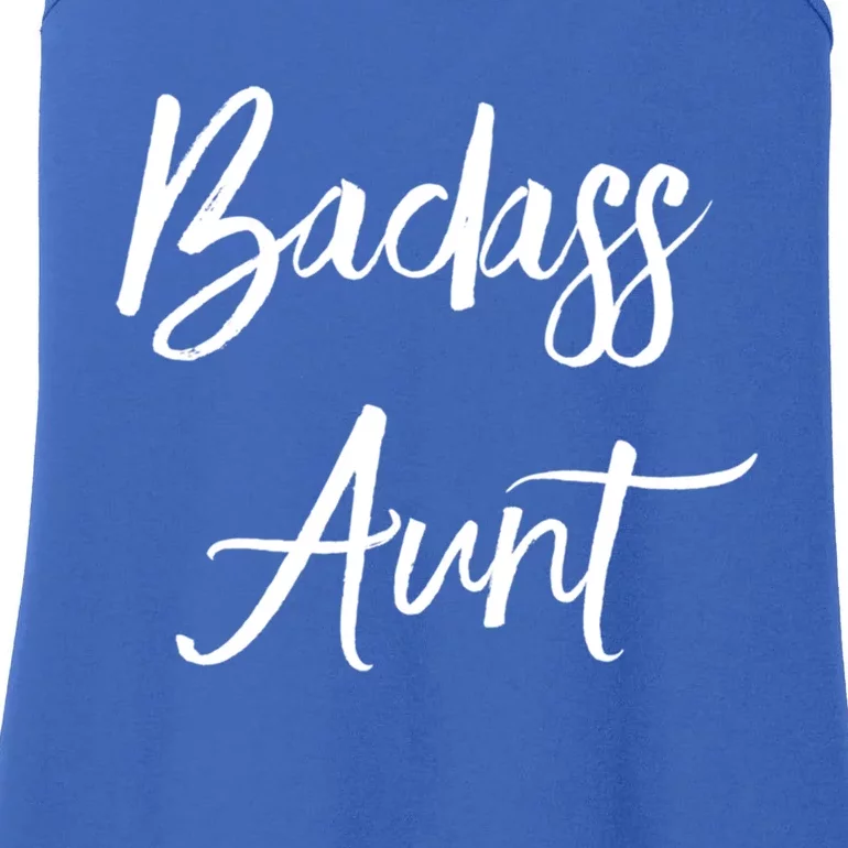 Badass Aunt Funny Gag Gift For Auntie From Niece Nephew Gift Ladies Essential Tank