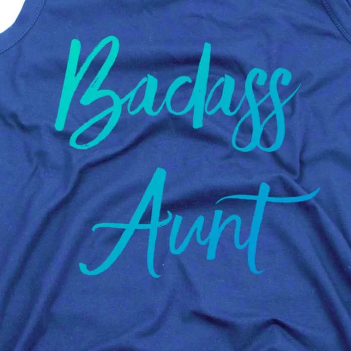 Badass Aunt Funny Gag Gift For Auntie From Niece Nephew Gift Tank Top