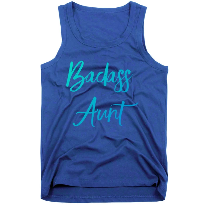 Badass Aunt Funny Gag Gift For Auntie From Niece Nephew Gift Tank Top