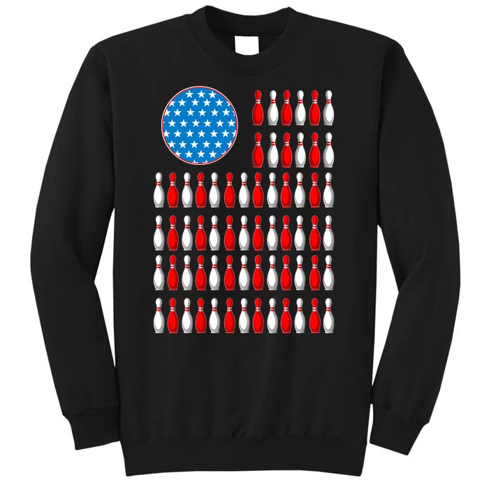 Bowling American Flag Tall Sweatshirt