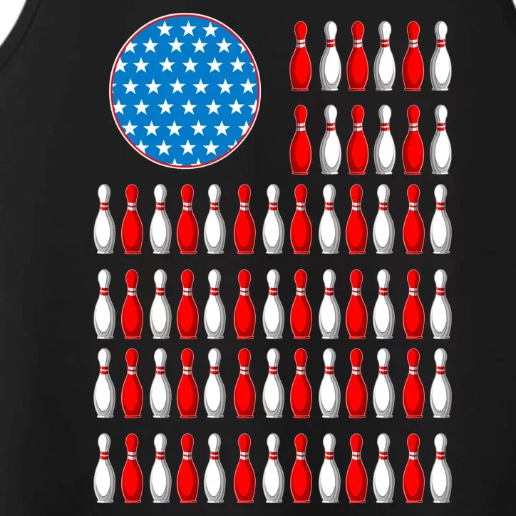 Bowling American Flag Performance Tank