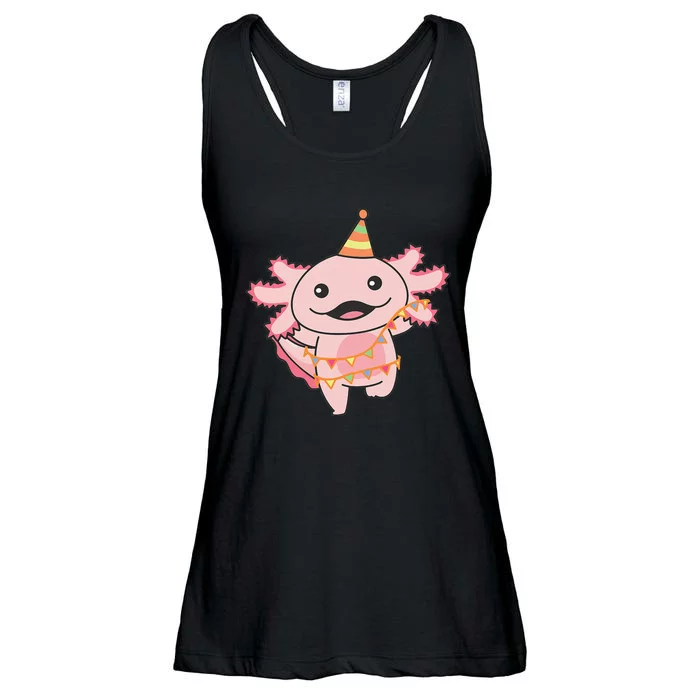 Birthday Axolotl For A Birthday Axolotl Ladies Essential Flowy Tank