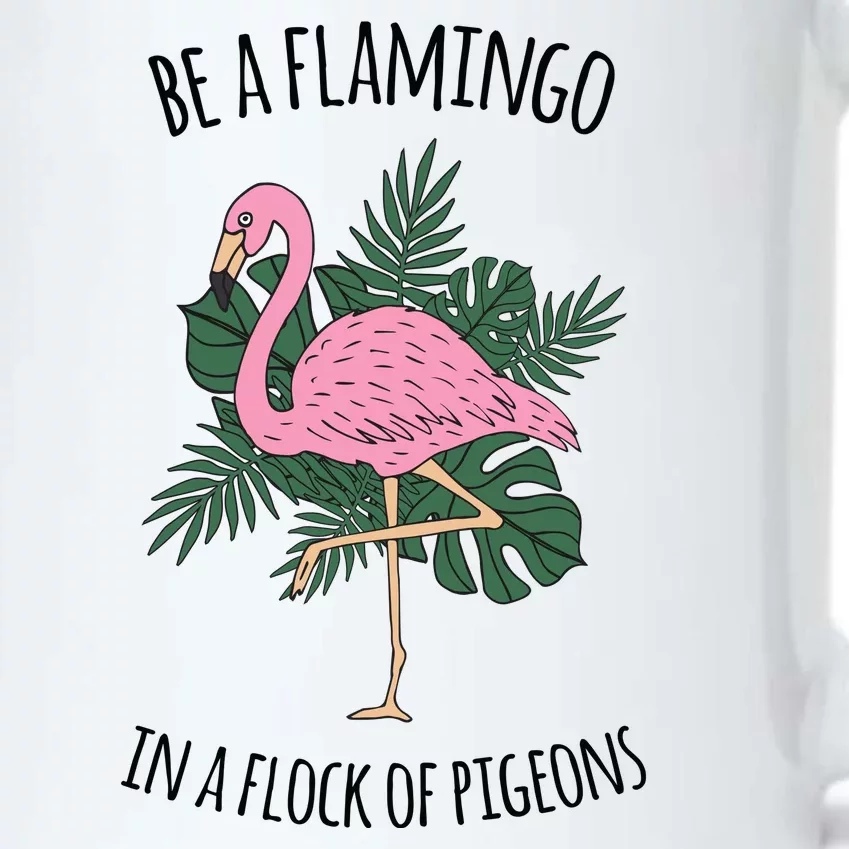 Be A Flamingo In A Flock Of Pigeons Black Color Changing Mug